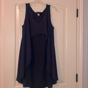 Navy flowy dress
